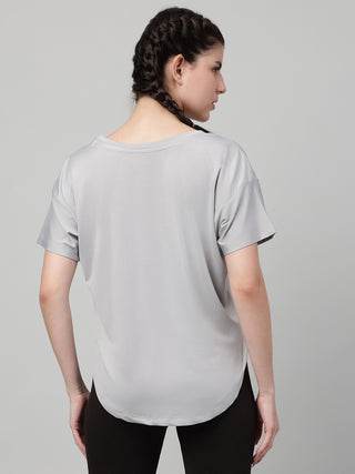 MKH Women Grey AirFlow Gym Workout Wear