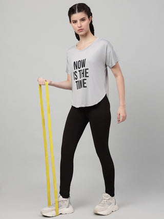 MKH Women Grey AirFlow Gym Workout Wear