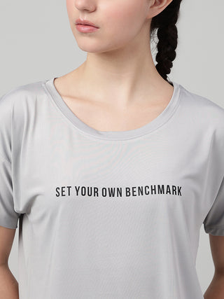 MKH Sand Grey Women MotionPulse Lightweight Gym T-Shirt