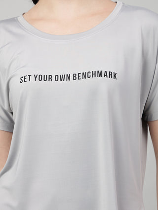 MKH Sand Grey Women MotionPulse Lightweight Gym T-Shirt