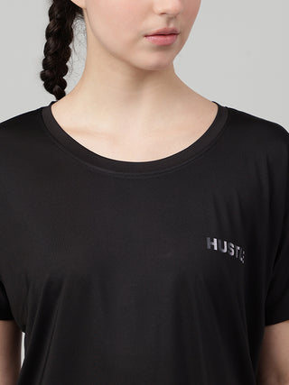 MKH Women Black Weekend Contemporary Printed T-Shirt