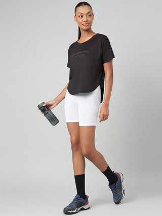 MKH Black Women CoolSync Running Performance T-Shirt