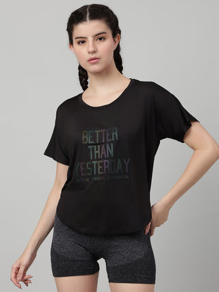 MKH Women Black MotionPulse Outdoor Activity Top