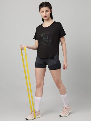 MKH Women Black MotionPulse Outdoor Activity Top