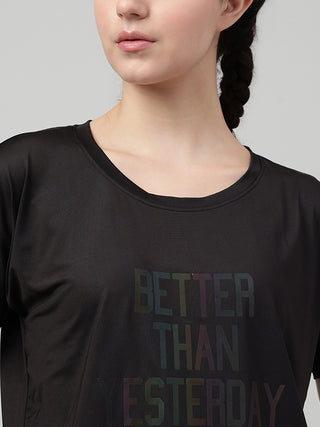 MKH Women Black MotionPulse Outdoor Activity Top