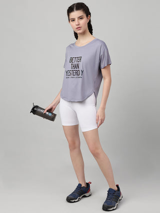 MKH Women Grey VelocitySprint Running Fitness Top
