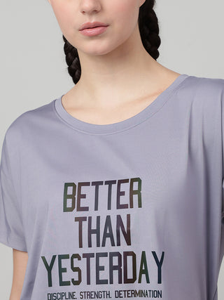 MKH Women Grey VelocitySprint Running Fitness Top