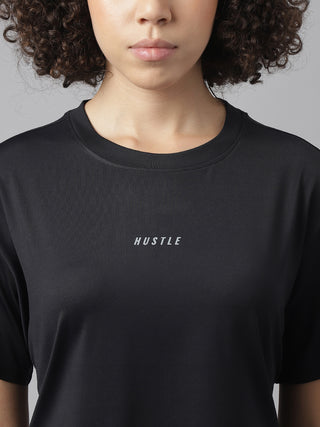 MKH Women Black Lightweight Sports T Shirt for Outdoor Activity