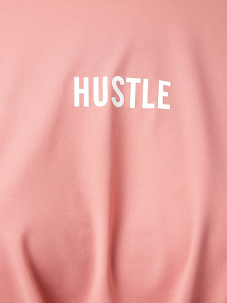 HUSTLE WOMEN PINK DRI-FIT RELAXED FIT T-SHIRT