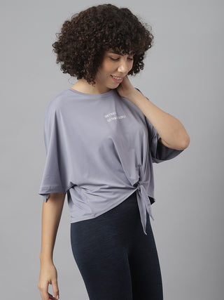 MKH Women Grey Comfortable Gym Activity T Shirt for Fitness