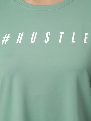 MKH Women Sea Green Breathable Training Wear T-Shirt for Gym Sessions