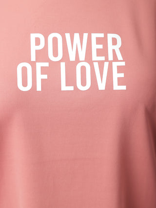 POWER OF LOVE WOMEN PINK DRI-FIT RELAXED FIT T-SHIRT