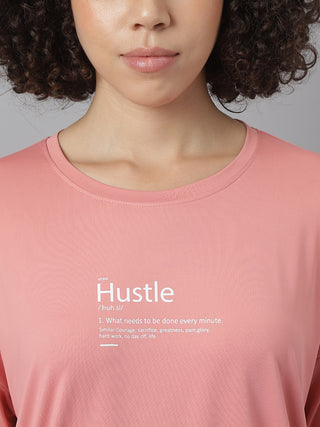 MKH Women Pink Breathable Sports T Shirt for Gym and Activity