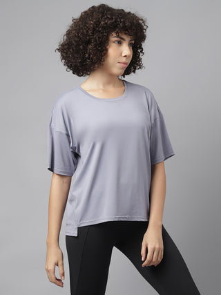 MKH Women Soft Fabric Fitness T Shirt for Gym Training