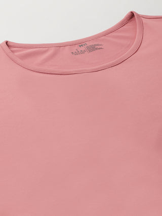 MKH Women Pink Breathable Workout Wear T-Shirt for Running