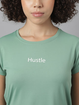 MKH Women Sea Green Comfortable Workout Wear T-Shirt for Outdoor Activity