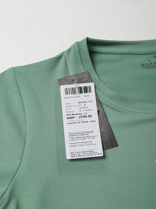 MKH Women Sea Green Comfortable Workout Wear T-Shirt for Outdoor Activity