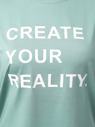 MKH Women Sea Green FreshStride Sports Fitness Top