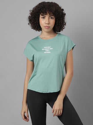 MKH Women Sea Green DryTrail Outdoor Fitness Wear