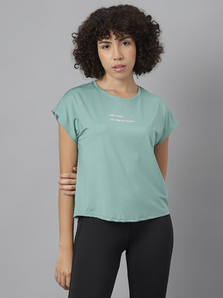 MKH Women Sea Green AeroDynamic Sports Activity T-Shirt