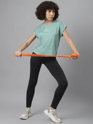 MKH Women Sea Green AeroDynamic Sports Activity T-Shirt