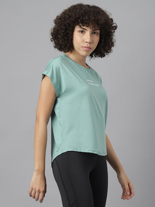MKH Women Sea Green AeroDynamic Sports Activity T-Shirt