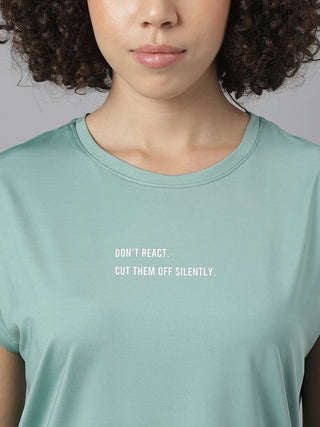 MKH Women Sea Green AeroDynamic Sports Activity T-Shirt