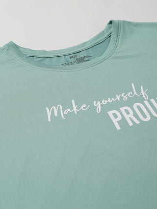 MKH Women Sea Green SwiftDynamic Sports Workout T-Shirt