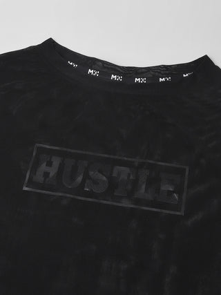 MKH Black Mesh See-Through Sports Top
