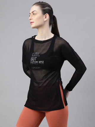 MKH Women’s Mesh Long Sleeve Yoga Top