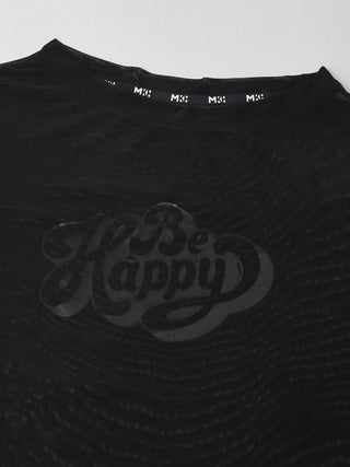 MKH Mesh Transparent Workout Top – Black