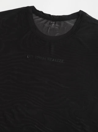 MKH Sheer Mesh Short Length T Shirt Womens Activewear