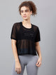 MKH Mesh Crop Fit T Shirt Womens Stylish Athleisure
