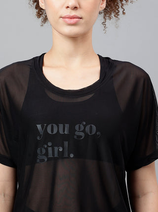 MKH Womens Mesh Crop T Shirt Trendy Workout Layer