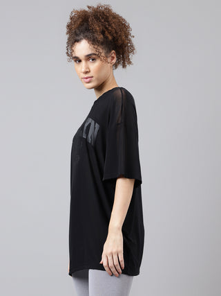 MKH Breathable Mesh Relaxed T Shirt Womens Everyday Wear
