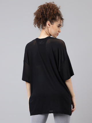 MKH Breathable Mesh Relaxed T Shirt Womens Everyday Wear