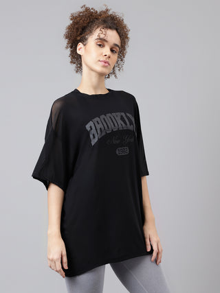 MKH Breathable Mesh Relaxed T Shirt Womens Everyday Wear