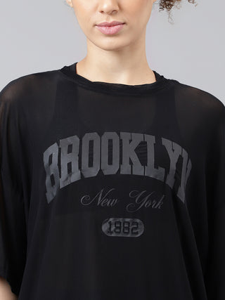 MKH Breathable Mesh Relaxed T Shirt Womens Everyday Wear