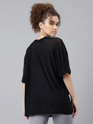 MKH Womens Relaxed Mesh T Shirt Casual Activewear
