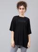 MKH Flowy Black Mesh T Shirt Womens Workout Layer