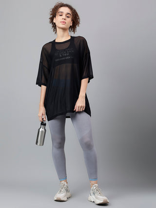 MKH Oversized Mesh T Shirt Womens Lightweight Comfort