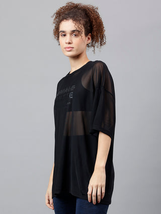 MKH Oversized Mesh T Shirt Womens Athleisure Essential