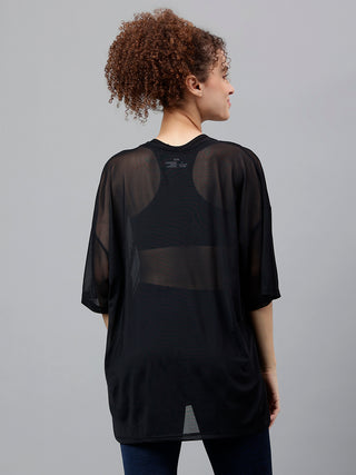 MKH Oversized Mesh T Shirt Womens Athleisure Essential
