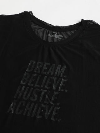 MKH Mesh Women Fitness Wear Gym T-Shirt