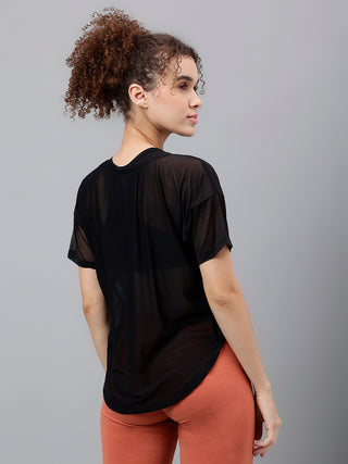 MKH Breathable Mesh Women Gym Outfit T-Shirt