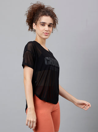 MKH Breathable Mesh Women Gym Outfit T-Shirt