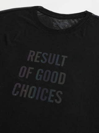 MKH Black Mesh Sports T-Shirt