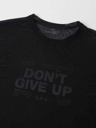MKH Womens Black Mesh Lightweight Training T-Shirt