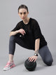 MKH Womens Relaxed Oversized Mesh T Shirt For Layering