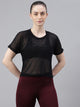 MKH Lightweight Mesh Crop T Shirt Womens Daily Active